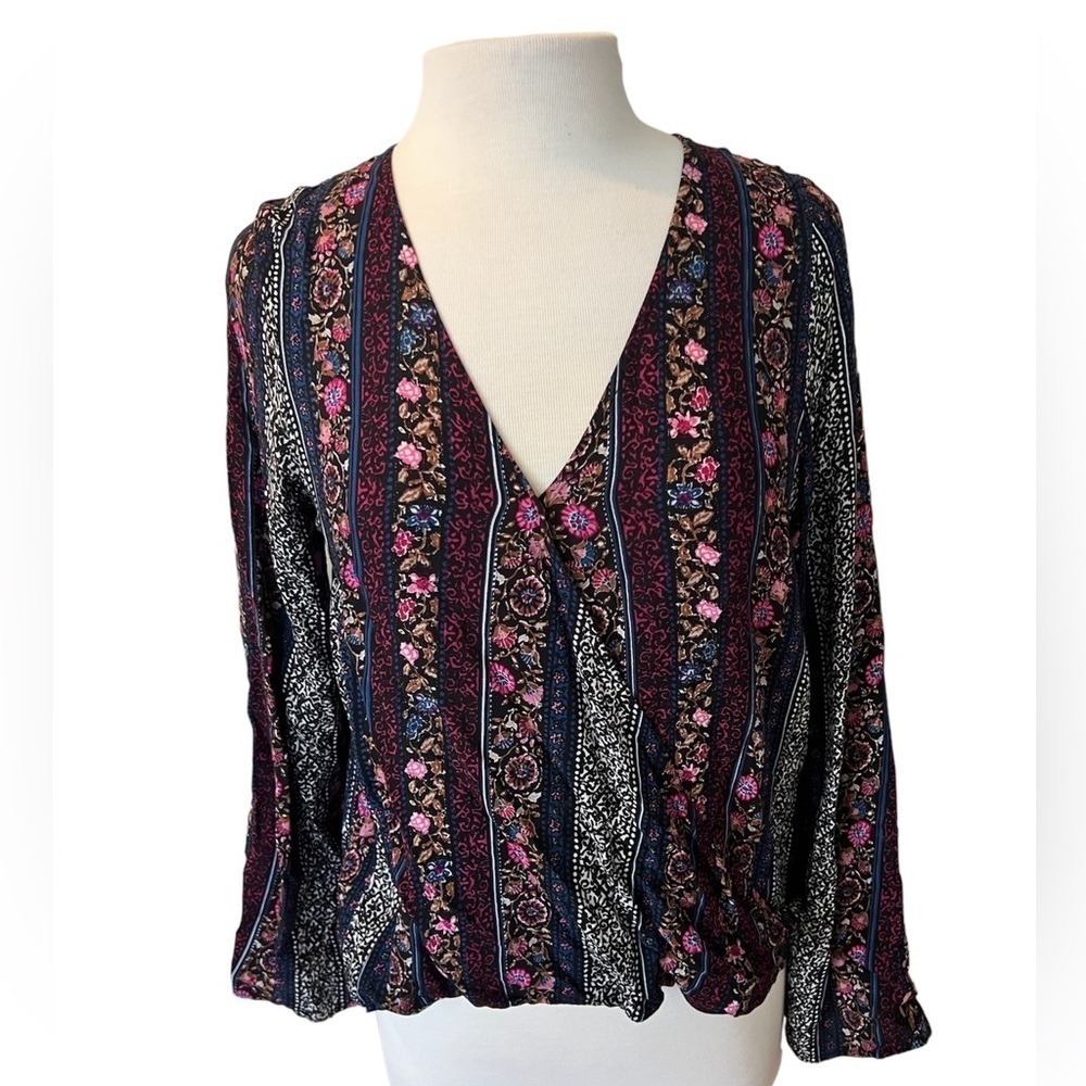 Lord and Taylor Design Lab Faux Wrap Top - Large